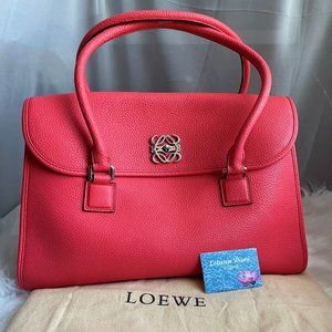 Loewe Alamo 36 Pink Leather Handbag Shoulder Bag & Gift ❤️️